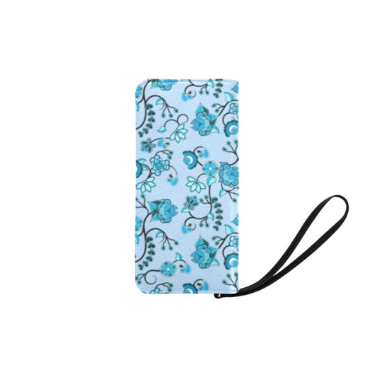 Blue Floral Amour Women's Clutch Purse