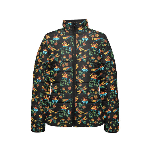 Dragon Lily Noir Stand Collar Jacket