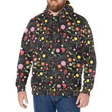 Load image into Gallery viewer, Nipin Blossom Midnight Men&#39;s Long Sleeve Fleece Hoodie
