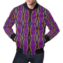 Load image into Gallery viewer, Diamond in the Bluff Purple Bomber Jacket for Men
