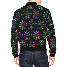 Load image into Gallery viewer, Dakota Damask Black Bomber Jacket for Men
