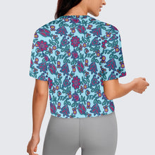 Load image into Gallery viewer, Beaded Nouveau Marine Crop Top
