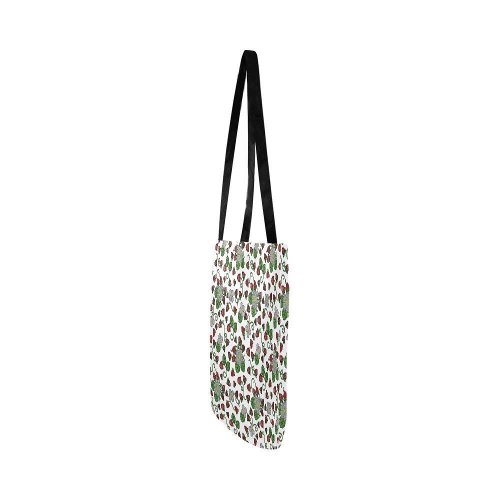 Strawberry Dreams White Reusable Shopping Bag