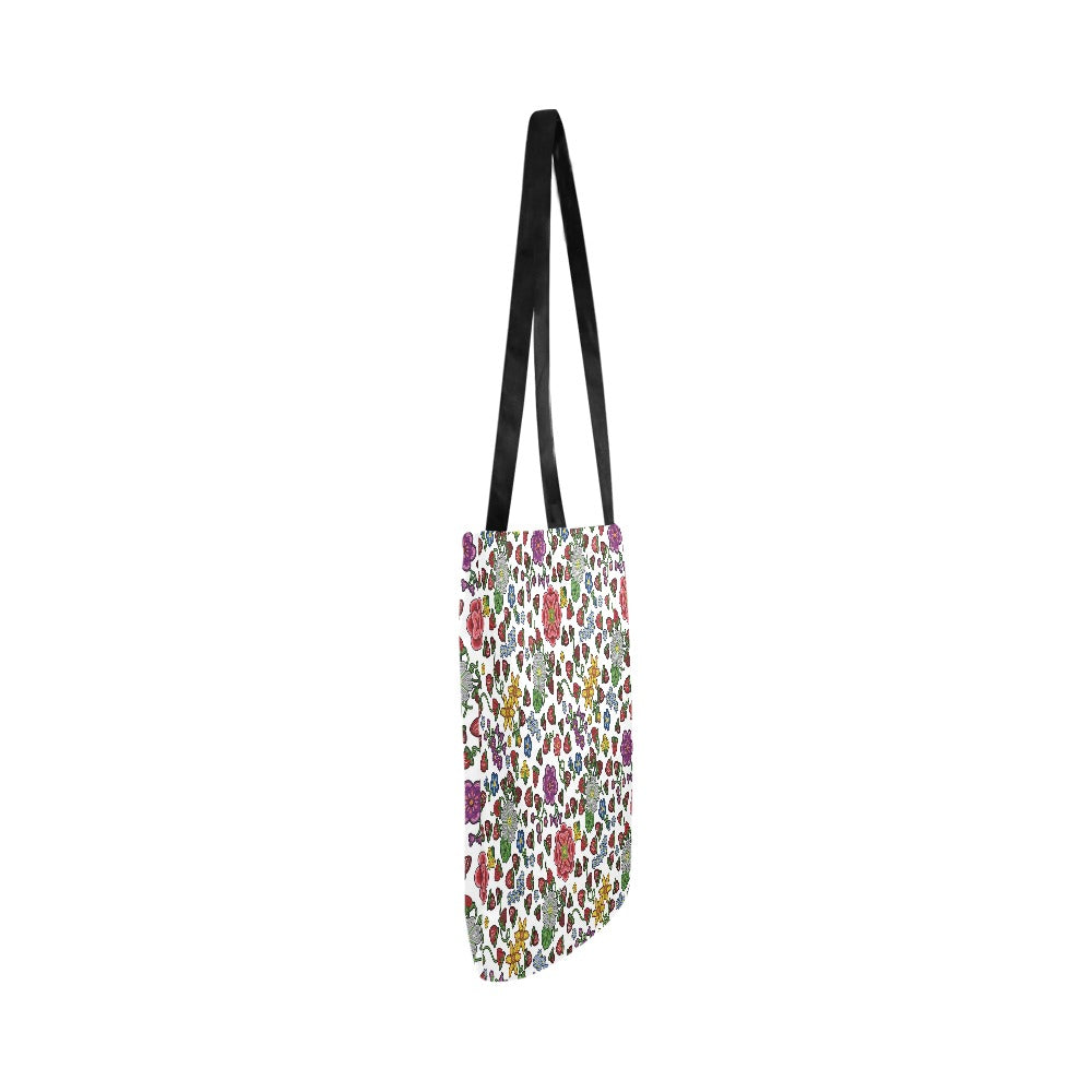 Berry Pop White Reusable Shopping Bag