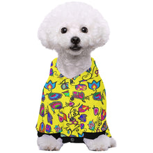 Load image into Gallery viewer, Indigenous Paisley Yellow Pet Dog Hoodie
