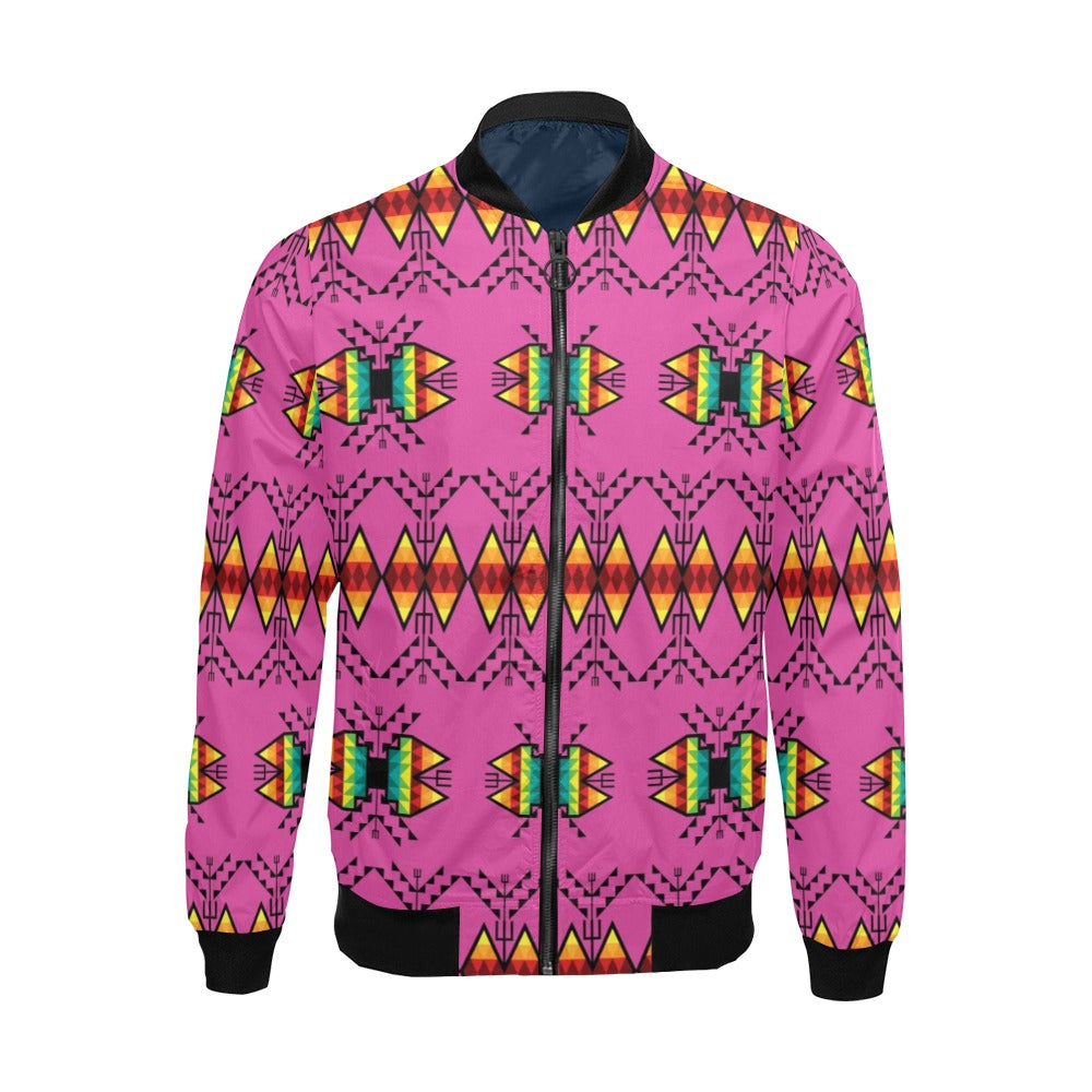 Sacred Trust Pink Bomber Jacket for Men