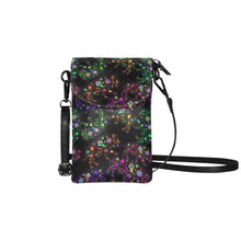 Load image into Gallery viewer, Neon Floral Buffalos Small Cell Phone Purse
