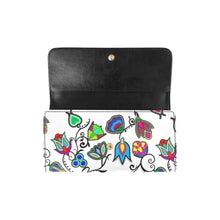 Load image into Gallery viewer, Indigenous Paisley White Women&#39;s Trifold Wallet
