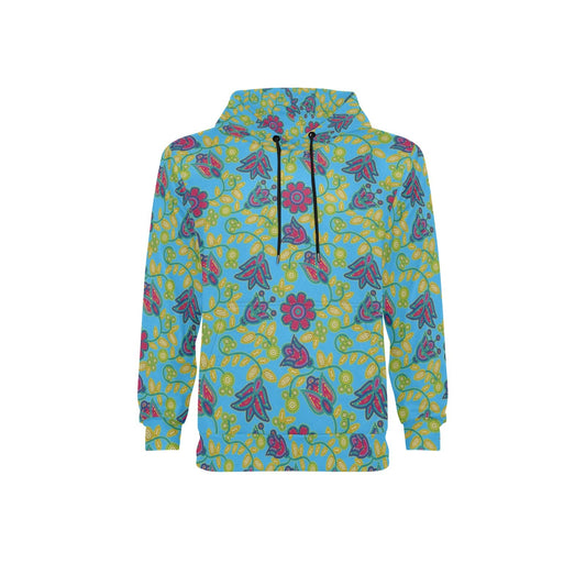 Beaded Nouveau Lime Fleece Hoodie