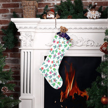 Load image into Gallery viewer, Berry Flowers White Christmas Stocking
