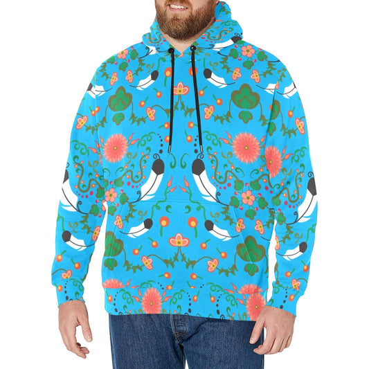 New Growth Bright Sky Men's Long Sleeve Fleece Hoodie