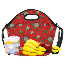 Load image into Gallery viewer, Strawberry Dreams Fire Neoprene Lunch Bag/Large
