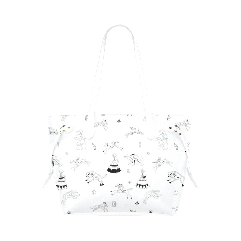 Ledger Dables White Clover Canvas Tote Bag