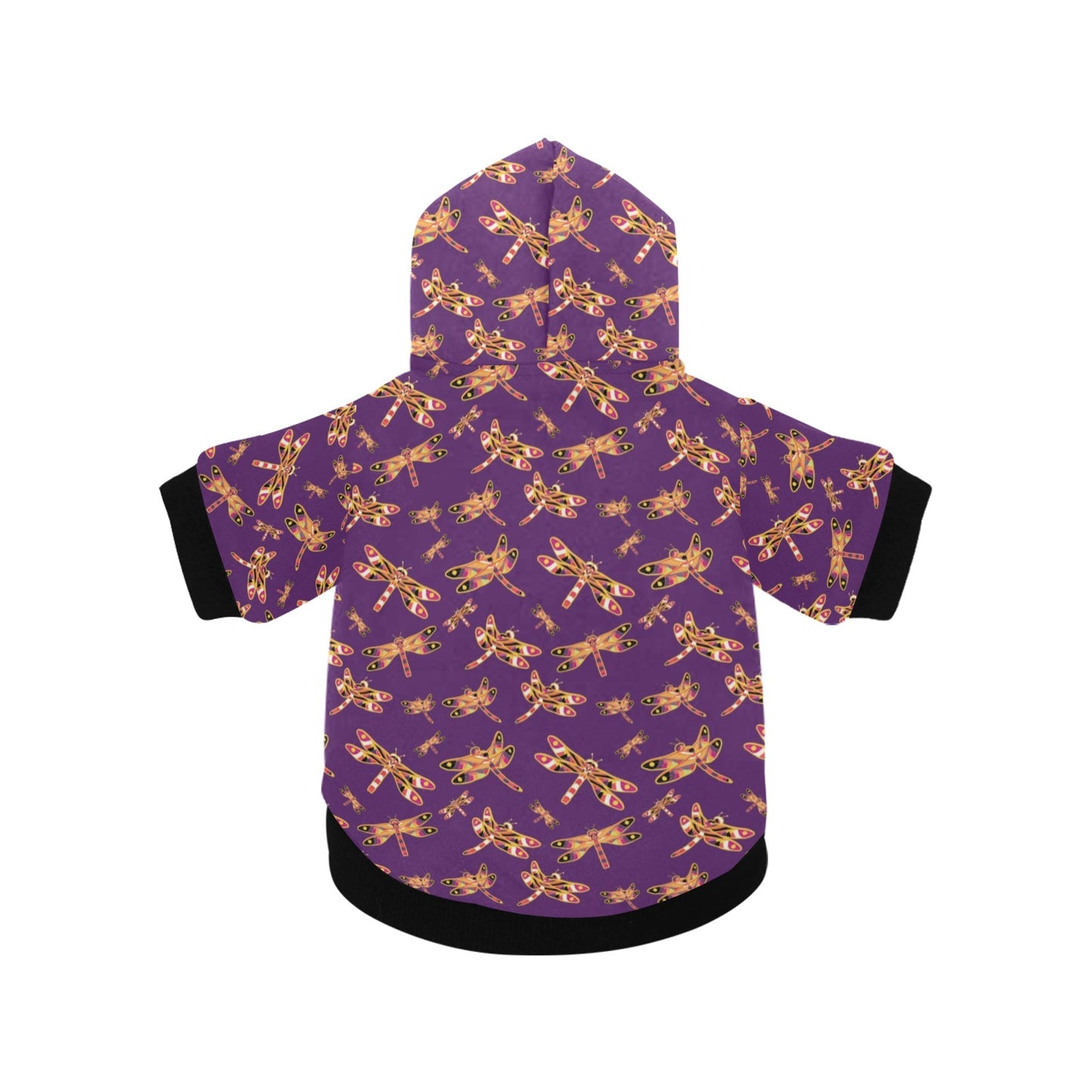 Gathering Yellow Purple Pet Dog Hoodie