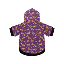 Load image into Gallery viewer, Gathering Yellow Purple Pet Dog Hoodie
