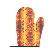 Load image into Gallery viewer, Desert Geo Yellow Red Oven Mitt &amp; Pot Holder
