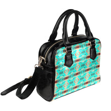 Load image into Gallery viewer, Gathering Earth Turquoise Shoulder Handbag
