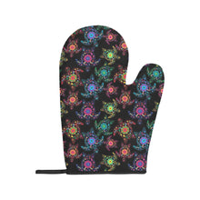 Load image into Gallery viewer, Neon Floral Turtles Oven Mitt &amp; Pot Holder
