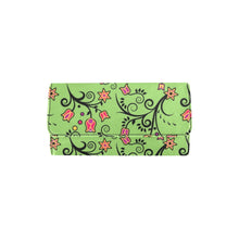 Load image into Gallery viewer, LightGreen Yellow Star Women&#39;s Trifold Wallet
