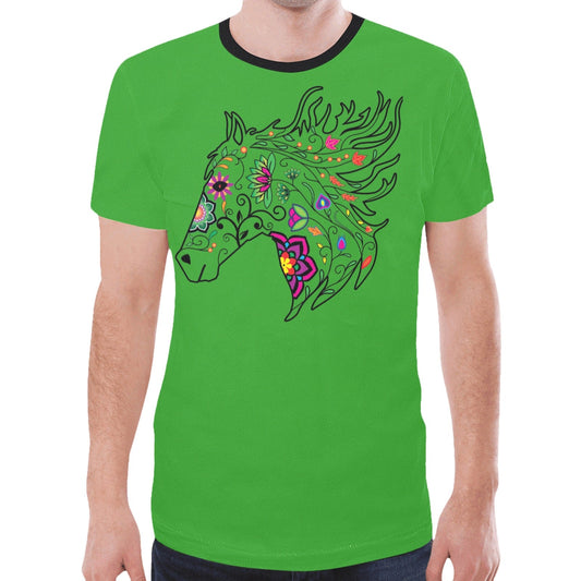 Horse Spirit Guide (Green) New T-shirt for Men