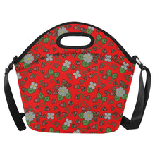 Load image into Gallery viewer, Strawberry Dreams Fire Neoprene Lunch Bag/Large
