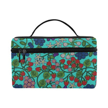 Load image into Gallery viewer, Takwakin Harvest Turquoise Cosmetic Bag/Large
