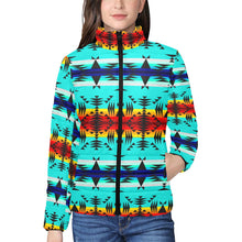 Load image into Gallery viewer, Between the Mountains Women&#39;s Stand Collar Padded Jacket
