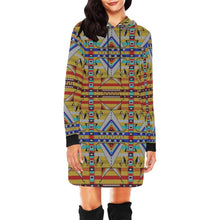 Load image into Gallery viewer, Medicine Blessing Yellow Hoodie Dress
