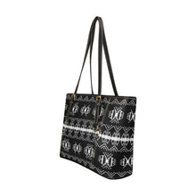 Load image into Gallery viewer, Sacred Trust Black Leather Tote Bag
