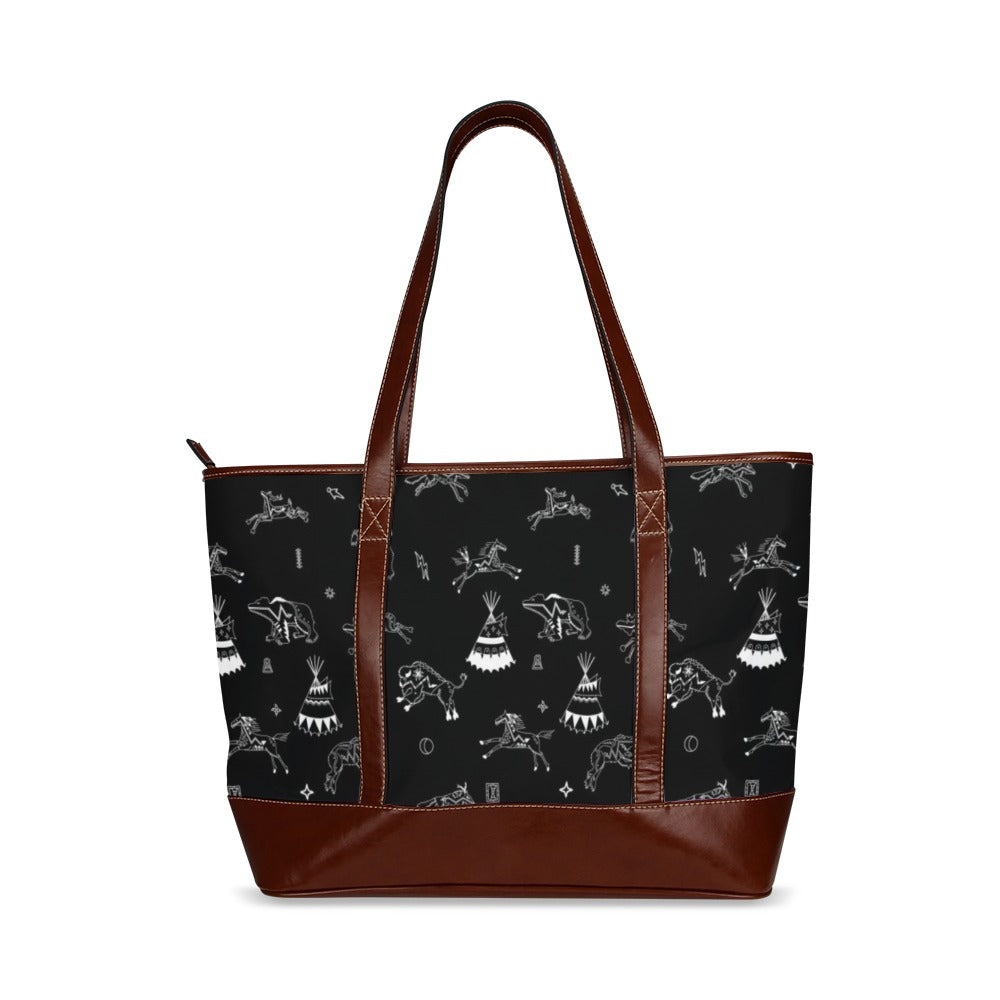 Ledger Dables Black Tote Handbag