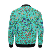 Load image into Gallery viewer, Grandmother Stories Turquoise Bomber Jacket for Men
