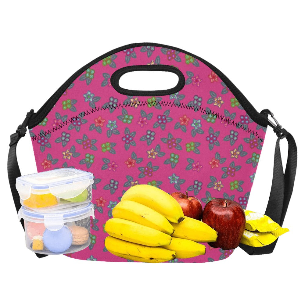 Berry Flowers Neoprene Lunch Bag