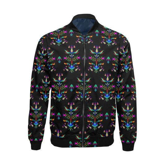 Dakota Damask Black Bomber Jacket