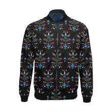 Load image into Gallery viewer, Dakota Damask Black Bomber Jacket for Men
