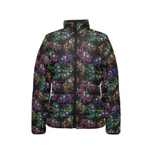 Load image into Gallery viewer, Floral Buffalo Women&#39;s Stand Collar Padded Jacket
