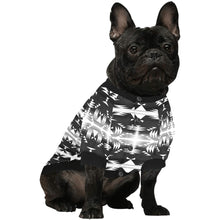 Load image into Gallery viewer, Between the Mountains Black and White Pet Dog Round Neck Shirt
