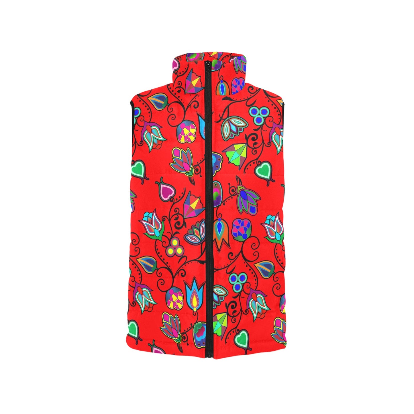 Indigenous Paisley Dahlia Men's Padded Vest Jacket