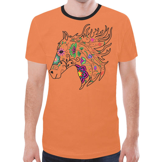 Horse Spirit Guide (Orange) New T-shirt for Men