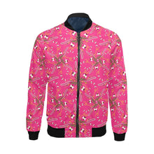 Load image into Gallery viewer, Willow Bee Bubblegum Bomber Jacket for Men
