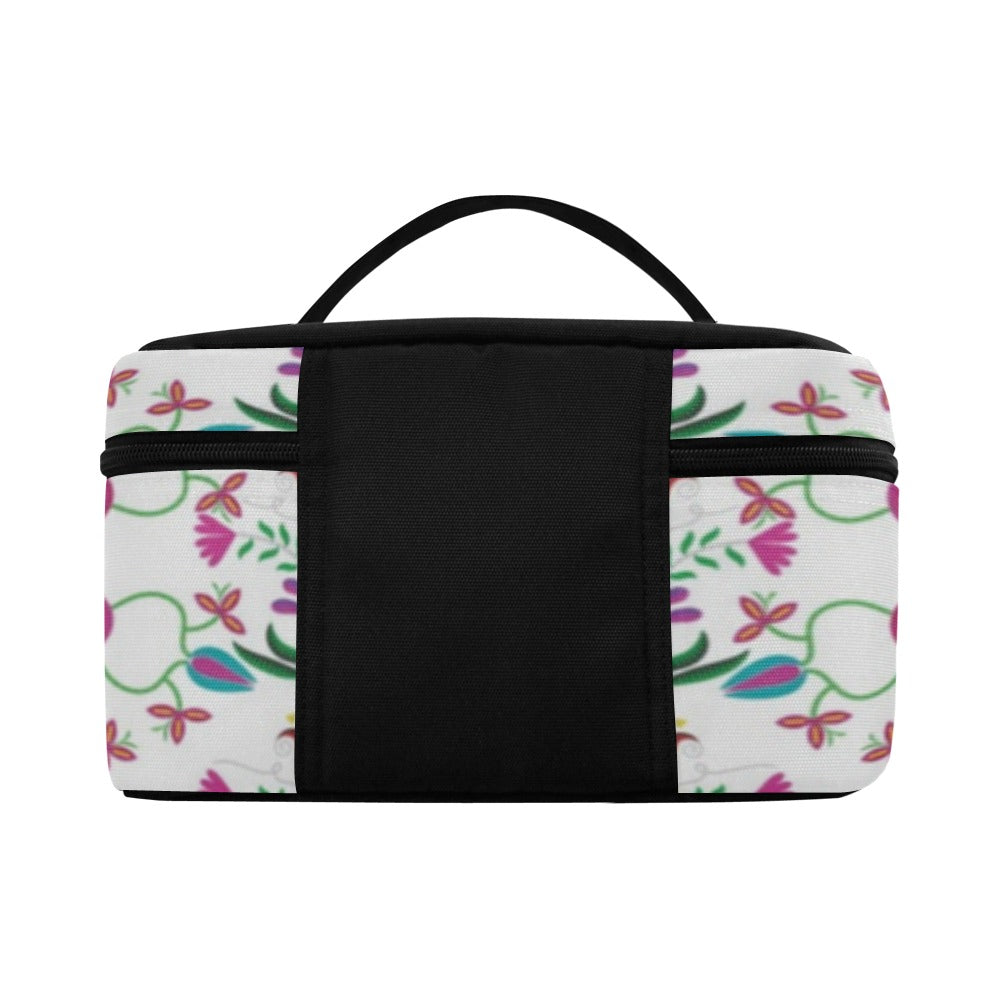 Quilled Divine White Cosmetic Bag