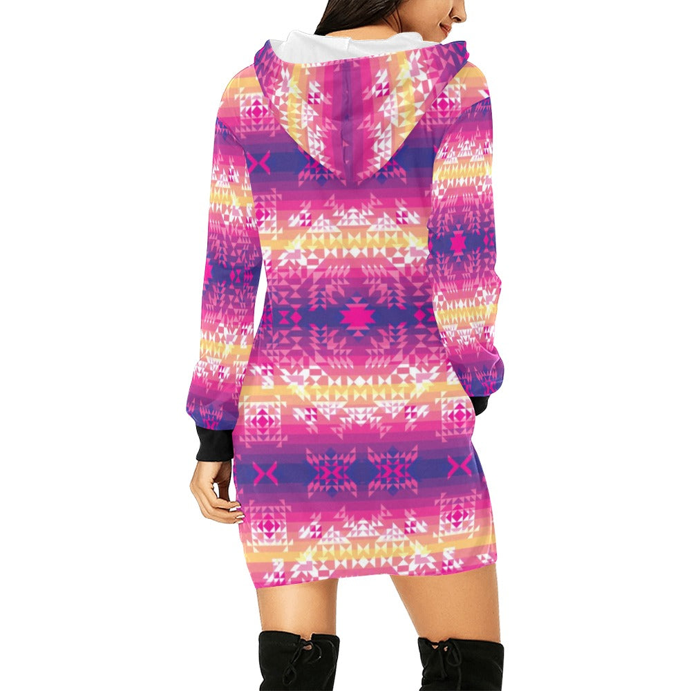 Soleil Overlay Hoodie Dress