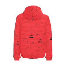 Load image into Gallery viewer, Ledger Dables Red Men&#39;s Padded Hooded Jacket
