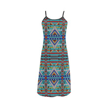 Load image into Gallery viewer, Medicine Blessing Turquoise Alcestis Slip Dress
