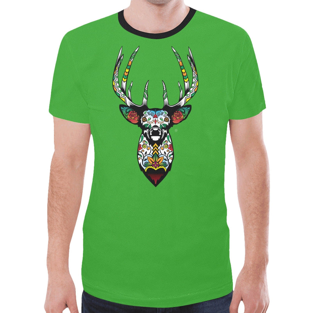 Elk Spirit Guide (Green) New T-shirt for Men