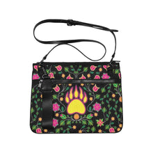 Load image into Gallery viewer, Floral Bearpaw Pink and Yellow Slim Clutch Bag
