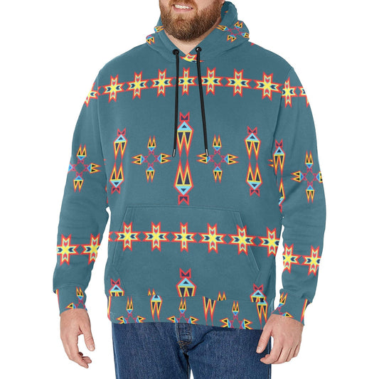 Four Directions Lodges Ocean Men's Long Sleeve Fleece Hoodie