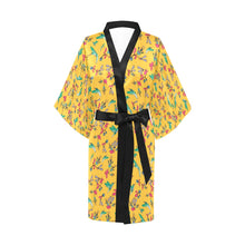 Load image into Gallery viewer, Swift Pastel Yellow Kimono Robe
