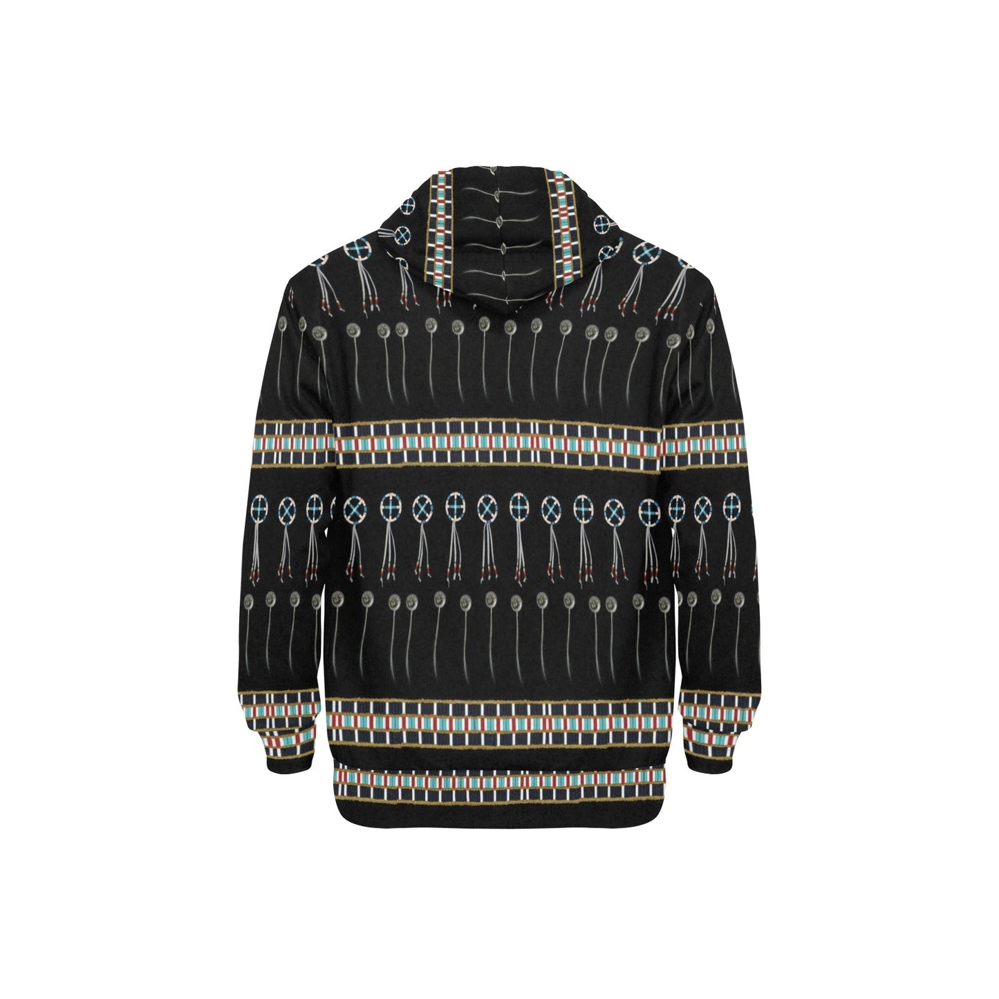 Beaded Bracelet Men's Long Sleeve Fleece Hoodie