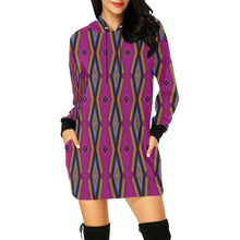 Load image into Gallery viewer, Diamond in the Bluff Pink Hoodie Dress
