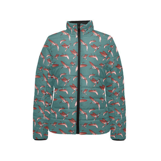 Red Swift Turquoise Stand Collar Jacket